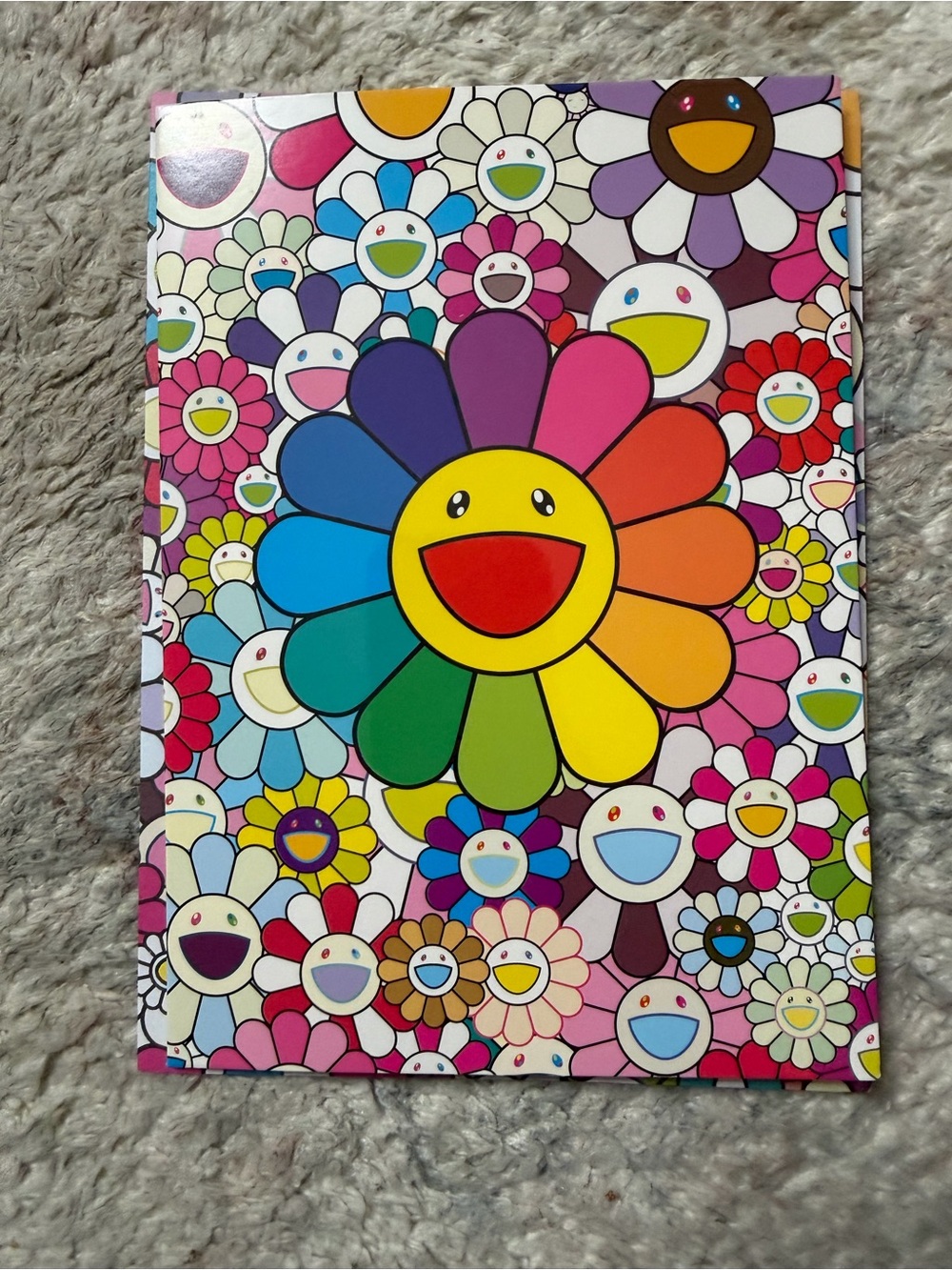Takashi Murakami / KK Notecard set with flower metallic sticker